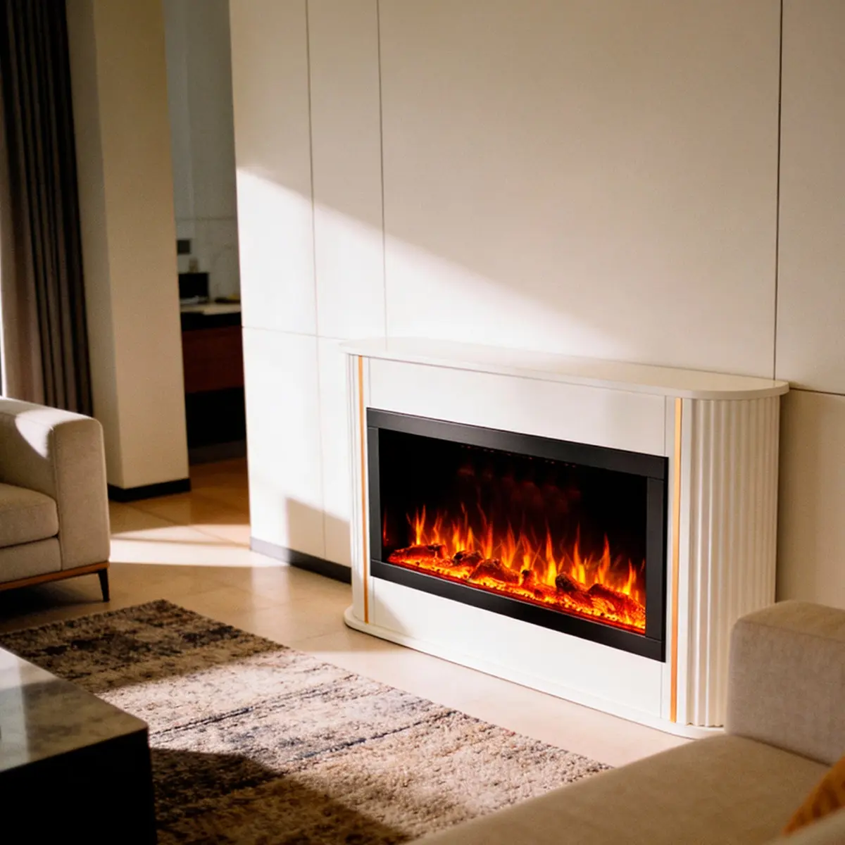 Semineu Art Flame Rondo & Haven 40 (White) - 6