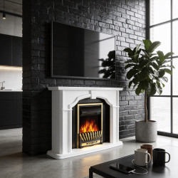 Semineu Art Flame Sherlock & Meridian (White) Thumb