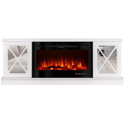 Semineu Art Flame Sorento & Adeli (White)