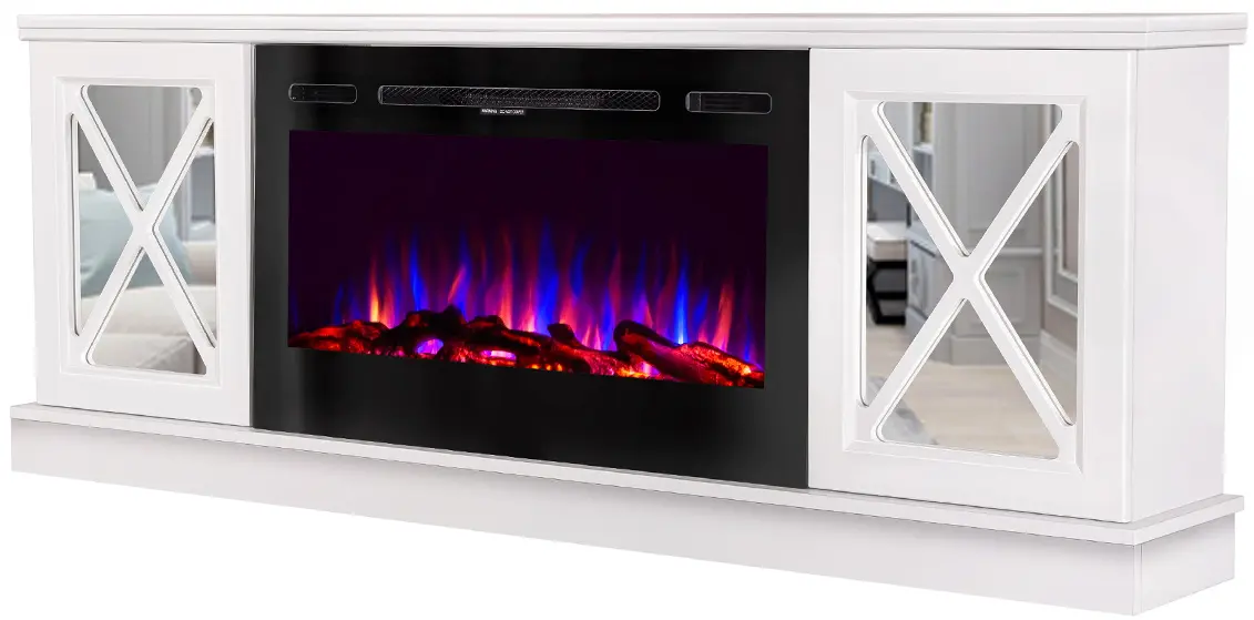 Semineu Art Flame Sorento & Adeli (White) - 5