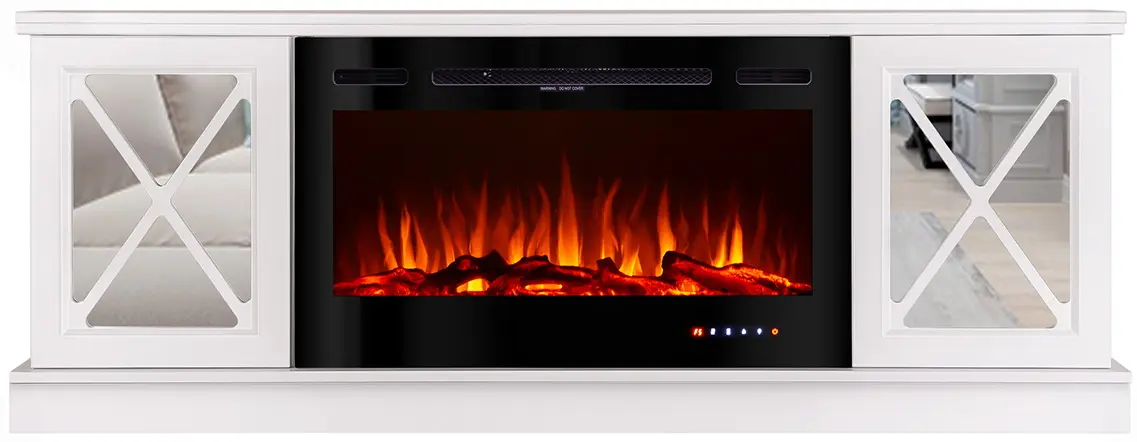 Semineu Art Flame Sorento & Adeli (White)