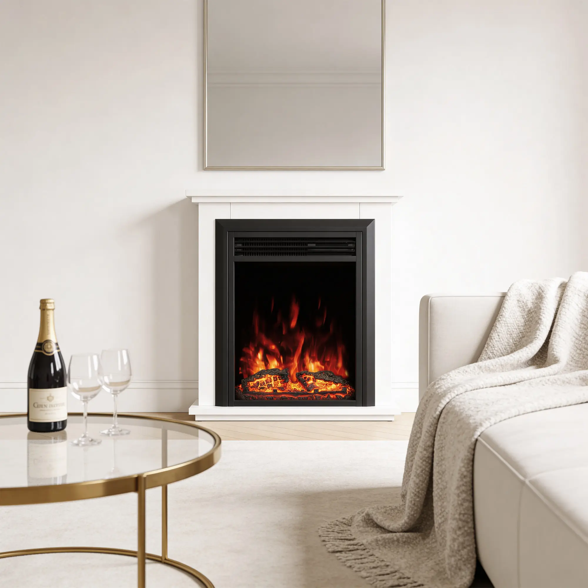 Каминокомплект Art Flame Spark & Cris (White) - 4