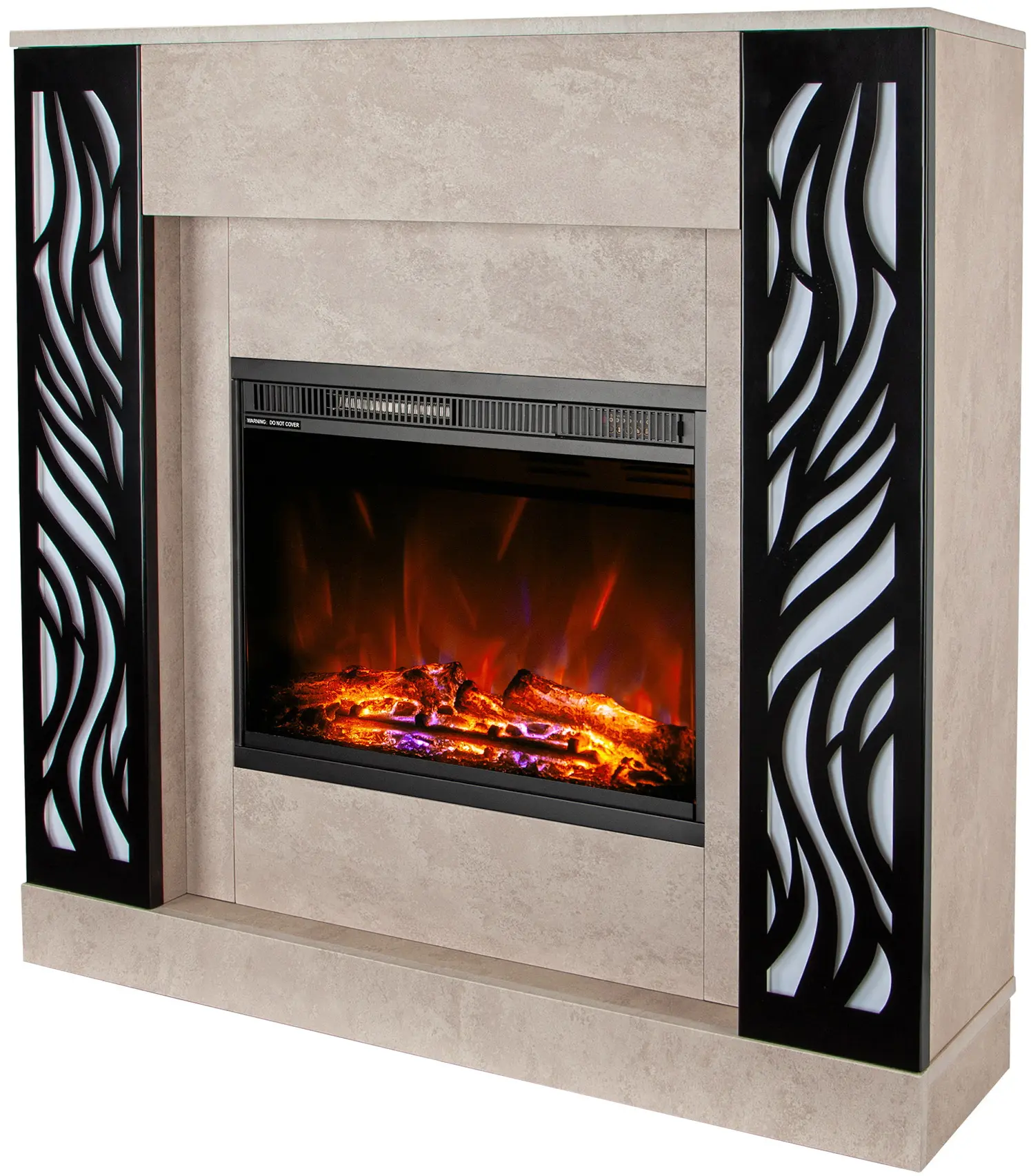 Semineu Art Flame Steeluxe & Lorance Color (Beige/Black) - 2