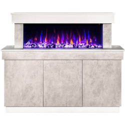 Semineu Art Flame Stefania & Dalas (Ivory)