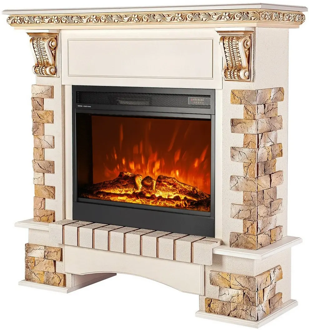 Semineu Art Flame Topaz maxi & Mirabella (Ivory) - 2