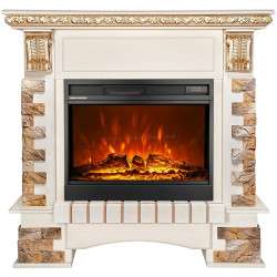 Semineu Art Flame Topaz maxi & Mirabella (Ivory)
