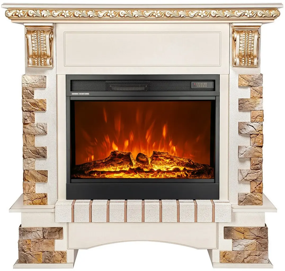 Semineu Art Flame Topaz maxi & Mirabella (Ivory)