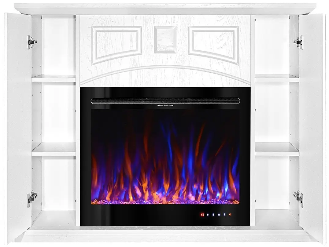 Semineu Art Flame Toulouse & Colorado (White) - 4