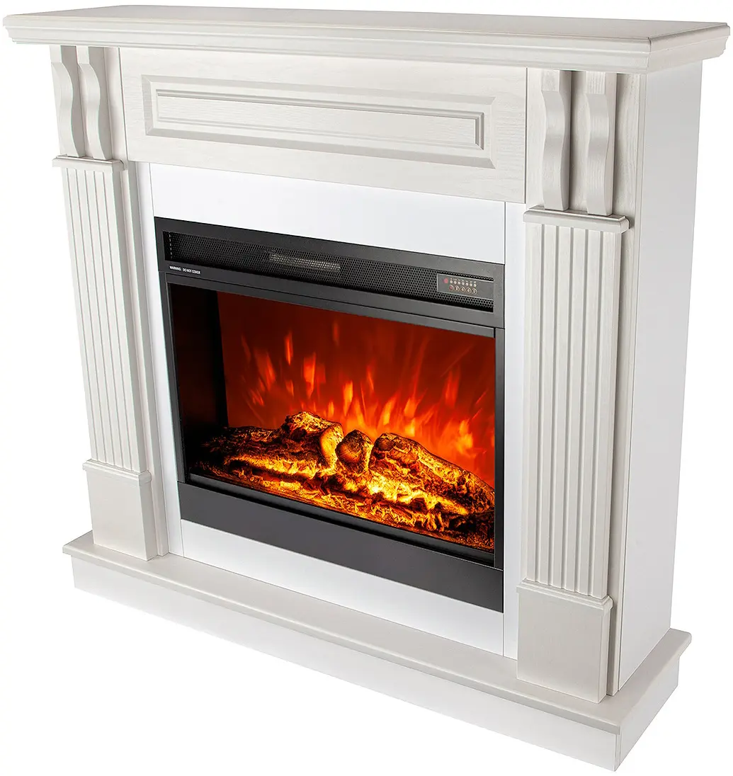 Semineu Art Flame Verona & Mirabella (White) - 3