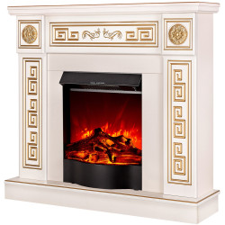 Semineu Art Flame Versailles & Corsica (Ivory/Gold) Thumb