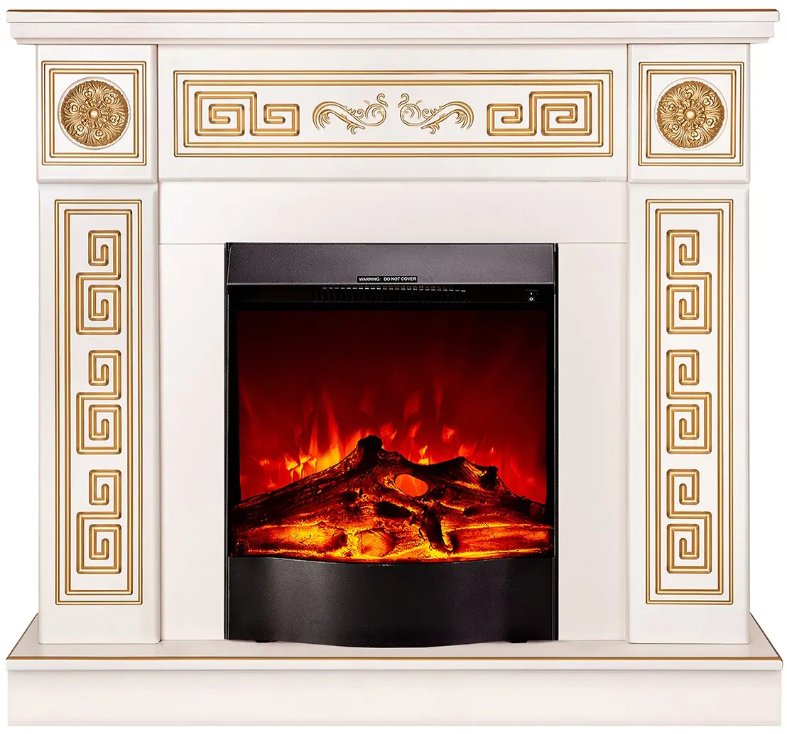 Semineu Art Flame Versailles & Corsica (Ivory/Gold)