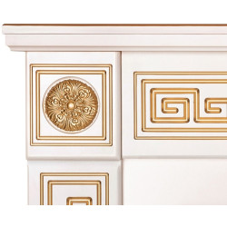 Semineu Art Flame Versailles & Gala Silver (Ivory/Gold) Thumb