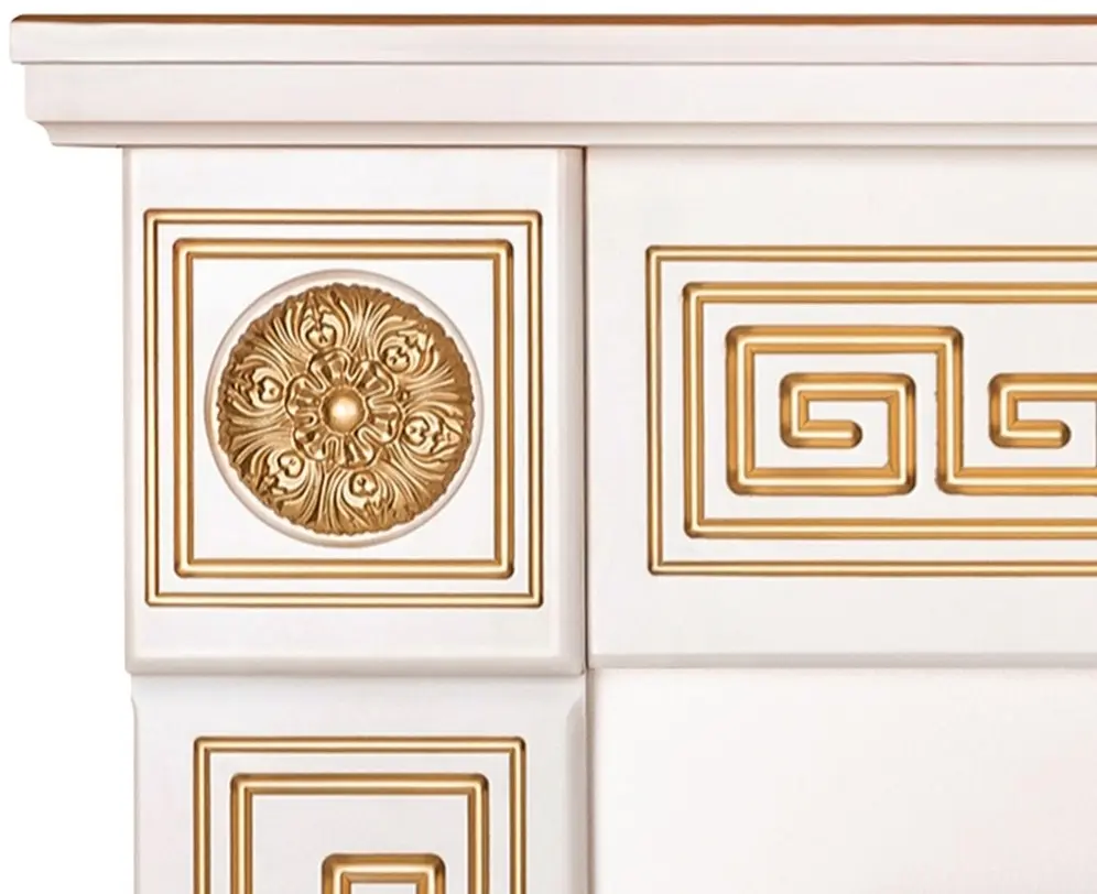 Semineu Art Flame Versailles & Gala Silver (Ivory/Gold) - 3