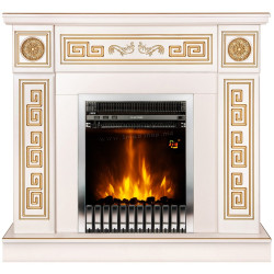 Каминокомплект Art Flame Versailles & Gala Silver (Ivory/Gold)