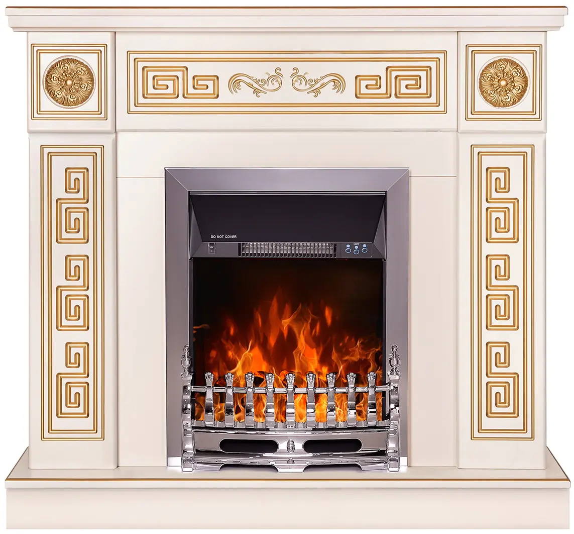 Semineu Art Flame Versailles & Galileo Silver (Ivory/Gold)