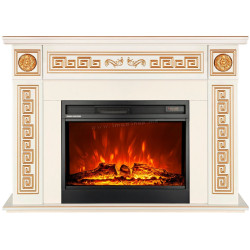 Semineu Art Flame Versailles Gold Maxi & Mirabella (Ivory)