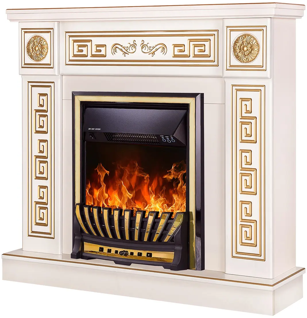 Semineu Art Flame Versailles & Meridian (Ivory/Gold) - 2