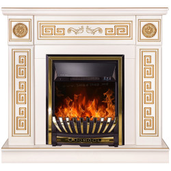 Semineu Art Flame Versailles & Meridian (Ivory/Gold)