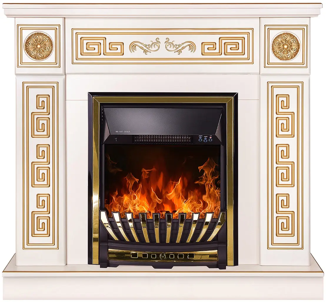 Semineu Art Flame Versailles & Meridian (Ivory/Gold)