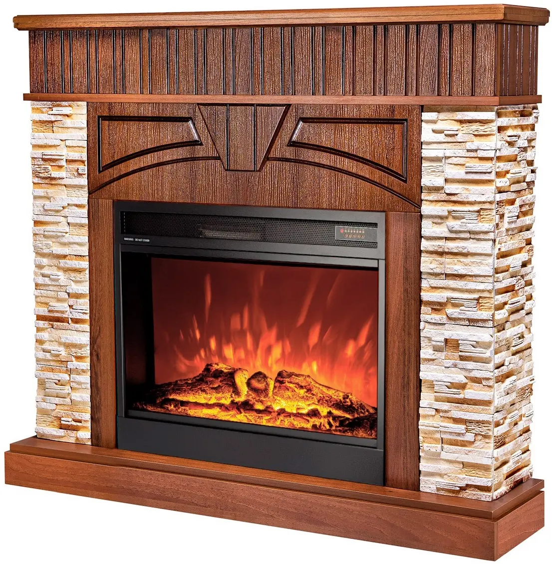 Semineu Art Flame Zeus & Mirabella (Dark Walnut) - 2