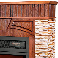 Semineu Art Flame Zeus & Mirabella (Dark Walnut) Thumb