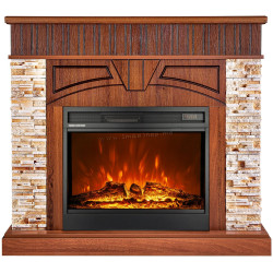 Semineu Art Flame Zeus & Mirabella (Dark Walnut)