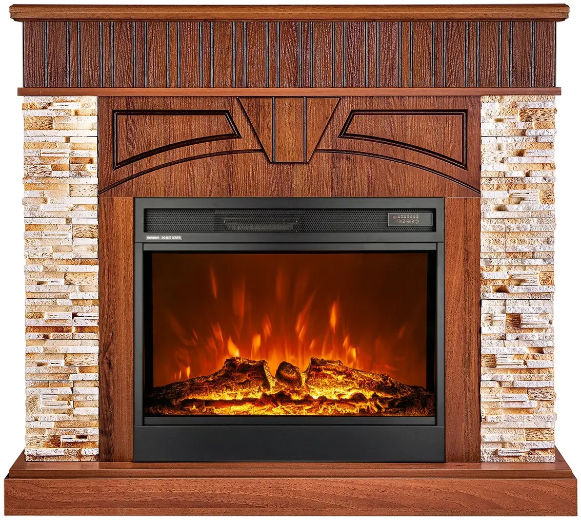 Semineu Art Flame Zeus & Mirabella (Dark Walnut)