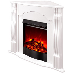 Каминокомплект угловой Art Flame Clasic & Corsica (White) Thumb