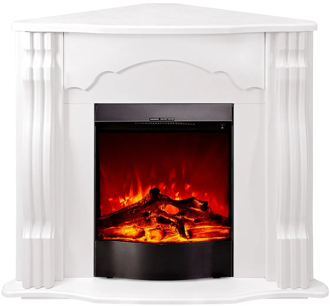 Каминокомплект угловой Art Flame Clasic & Corsica (White)