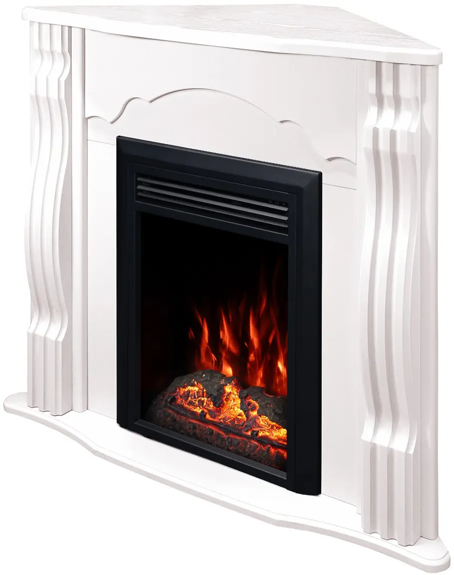 Каминокомплект угловой Art Flame Clasic & Cris (White) - 2