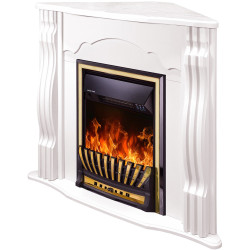 Каминокомплект угловой Art Flame Clasic & Meridian (White) Thumb