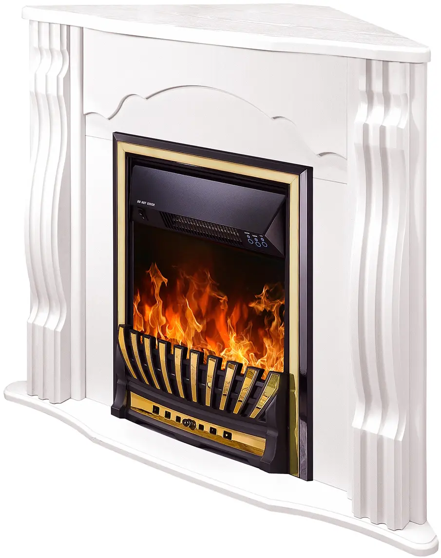 Каминокомплект угловой Art Flame Clasic & Meridian (White) - 2