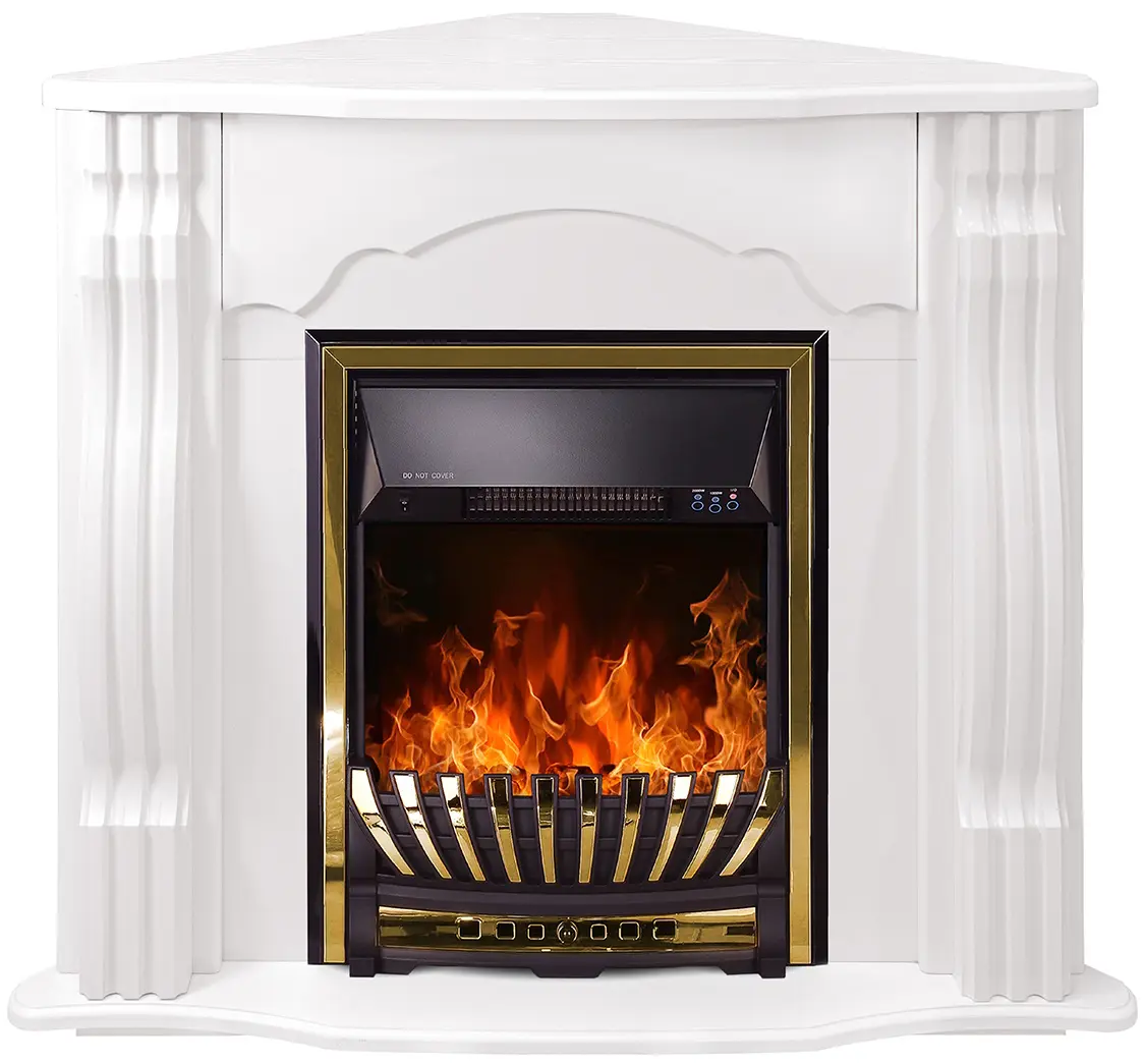 Каминокомплект угловой Art Flame Clasic & Meridian (White)