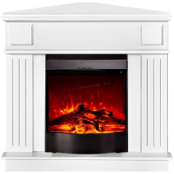 Каминокомплект угловой Art Flame Marina & Corsica (White)