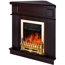 Semineu de colt Art Flame Marina & Galileo Gold (Wenge) Thumb