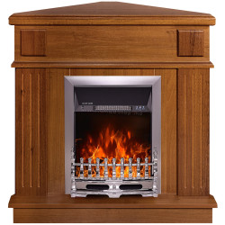 Semineu de colt Art Flame Marina & Galileo Silver (Nut)
