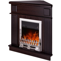 Semineu de colt Art Flame Marina & Galileo Silver (Wenge) Thumb