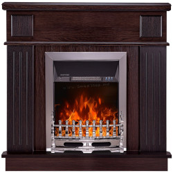 Semineu de colt Art Flame Marina & Galileo Silver (Wenge)
