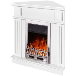 Semineu de colt Art Flame Marina & Galileo Silver (White) Thumb