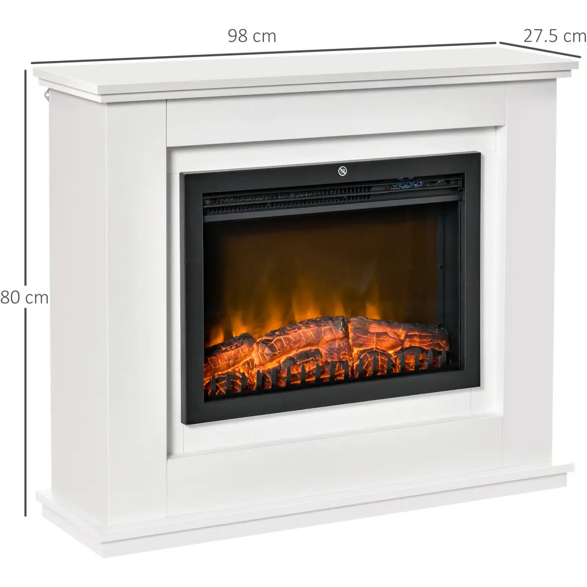 Каминокомплект Homcom 820-195V90 (White) - 2