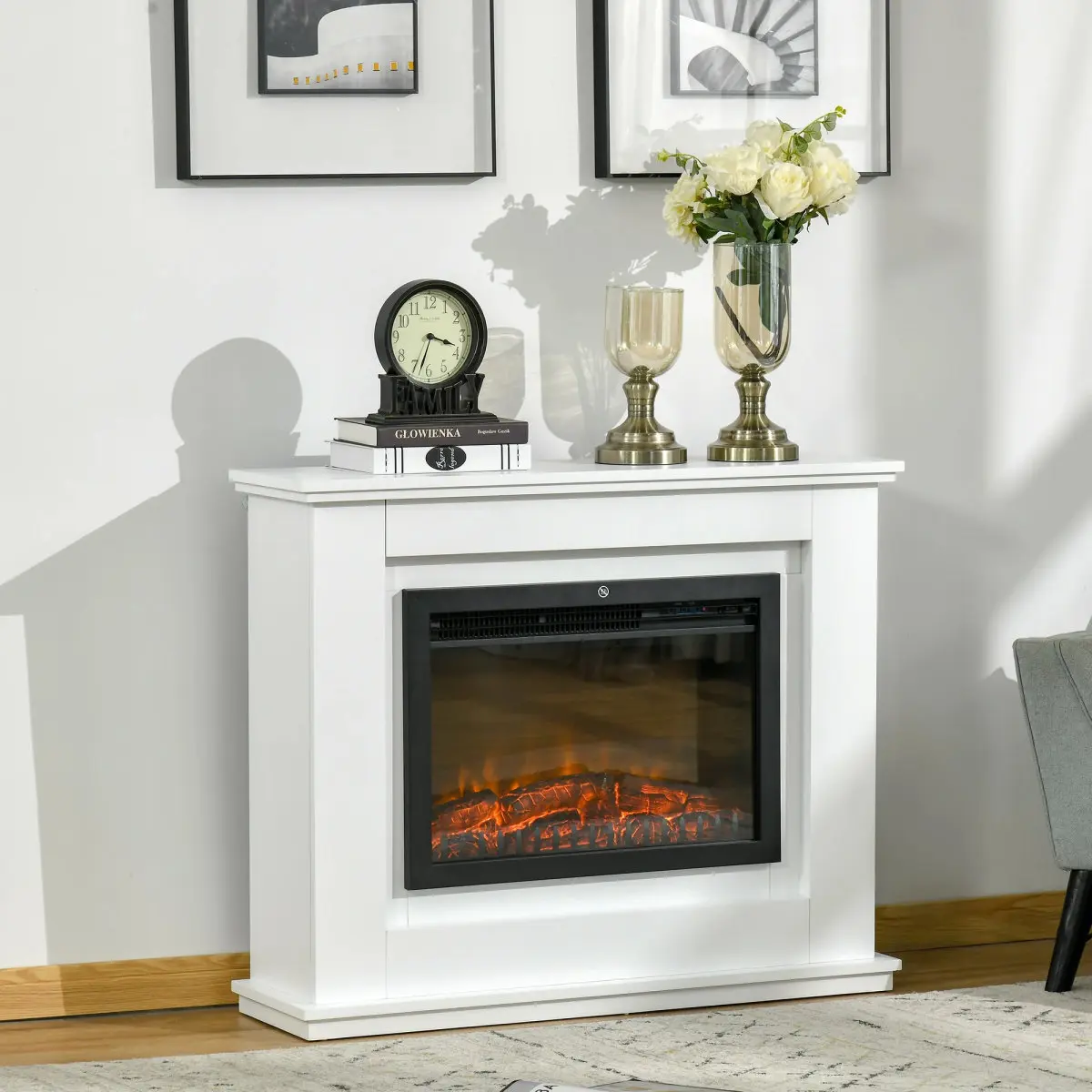 Каминокомплект Homcom 820-195V90 (White) - 3