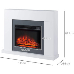 Каминокомплект Homcom 820-227V90 (White) Thumb