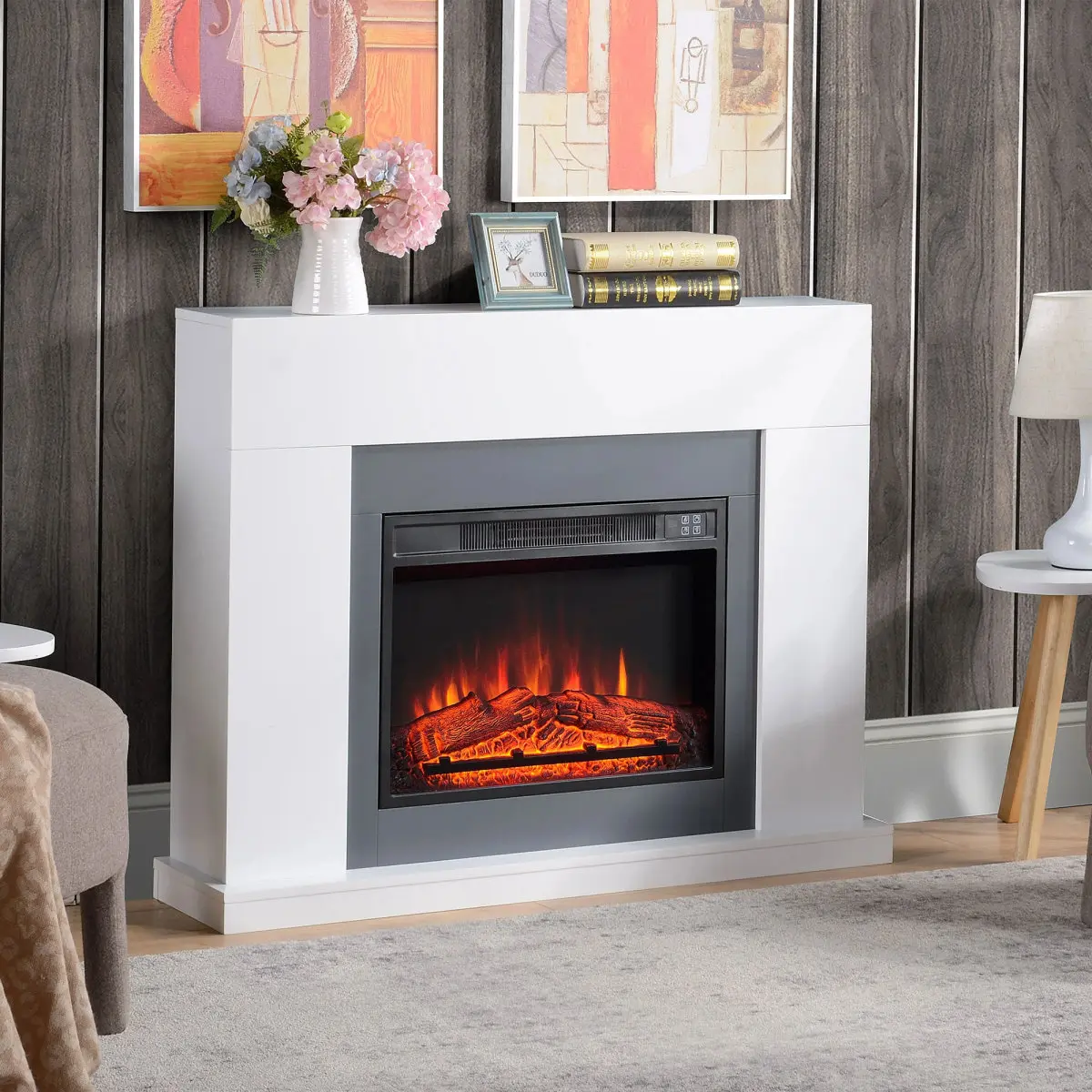 Каминокомплект Homcom 820-227V90 (White) - 8