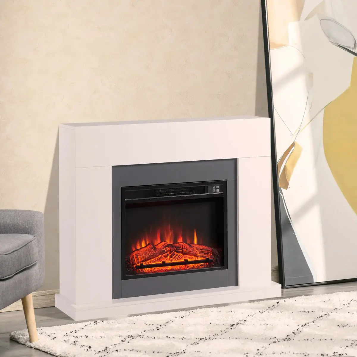 Каминокомплект Homcom 820-227V90 (White) - 9