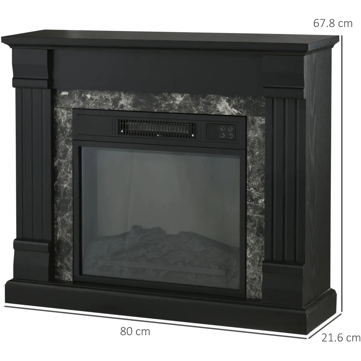 Каминокомплект Homcom 820-384V91BK (Black) - 4