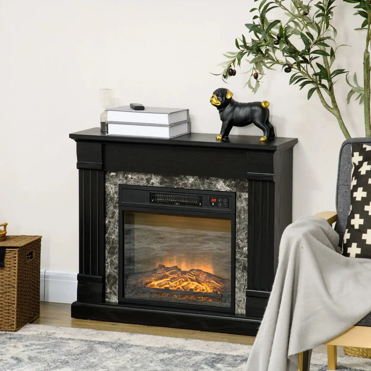 Каминокомплект Homcom 820-384V91BK (Black) - 6
