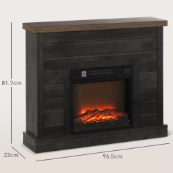 Каминокомплект Homcom 820-411V90CG (Brown) Thumb
