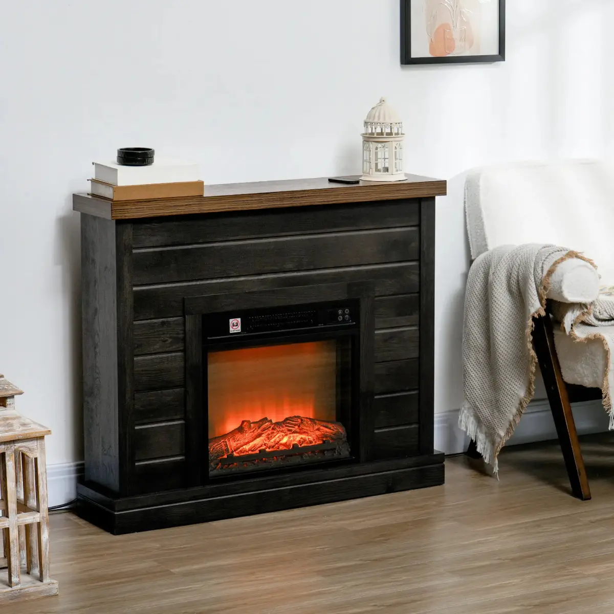 Каминокомплект Homcom 820-411V90CG (Brown) - 6