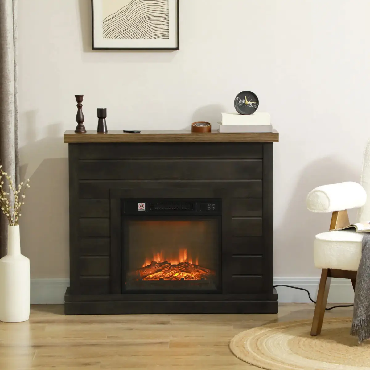 Каминокомплект Homcom 820-411V90CG (Brown) - 7