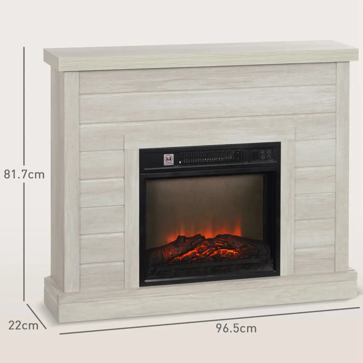Каминокомплект Homcom 820-411V90ND (Light Grey) - 5